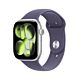 Apple Watch Series 11 GPS - Cassa in Alluminio Argento con Sport Band Viola Nebbia - S/M