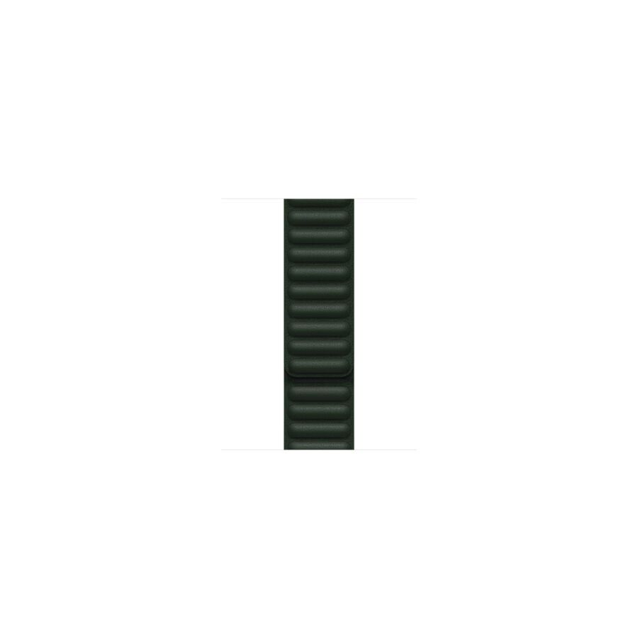 Cinturino a maglie in pelle verde sequoia (41 mm) - M/L