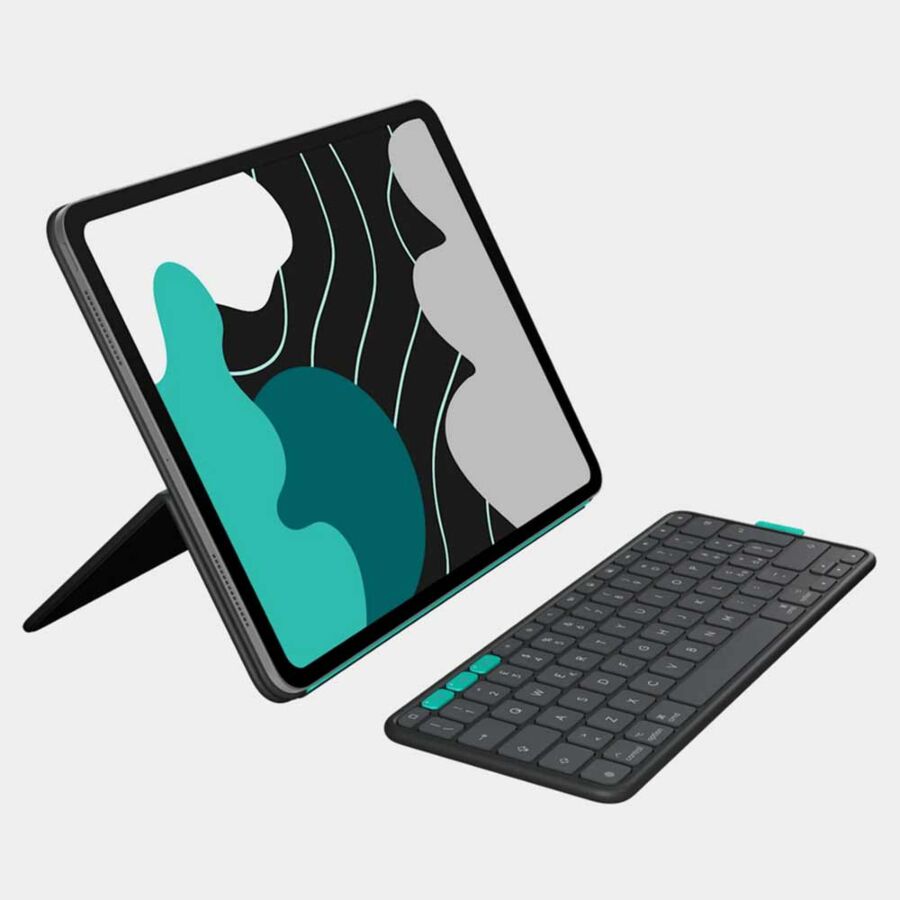 Custodia con tastiera Logitech Flip Folio per iPad Pro 13" M4 e iPad Air 13" M2/M3 - Grafite